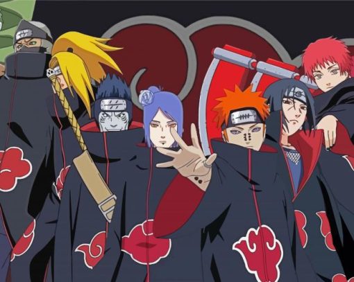Akatsuki Character paint by numbers