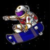 Astronaut Skateboarding In Space paint by numbers