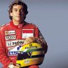 Ayrton Senna And His Helmet paint by numbers