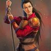 Chinese Warrior Woman paint by numbers