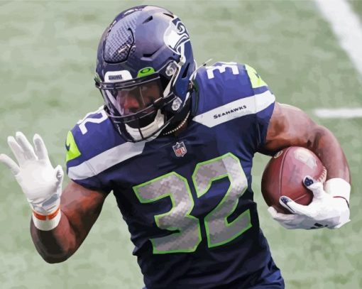 Chris Carson paint by numbers