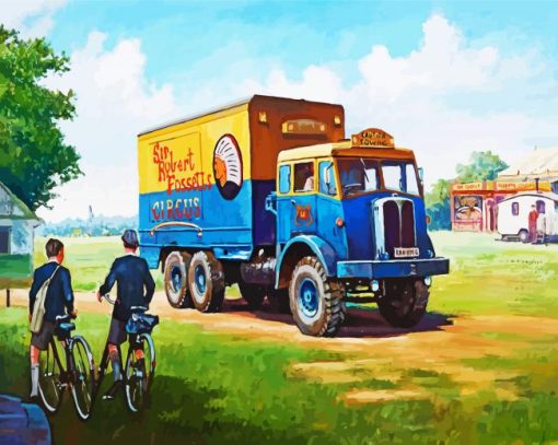 Circus Lorry paint by numbers