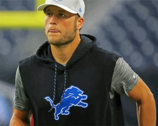 Matthew Stafford Player paint by numbers