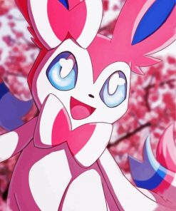 Pretty Sylveon paint byb numbers