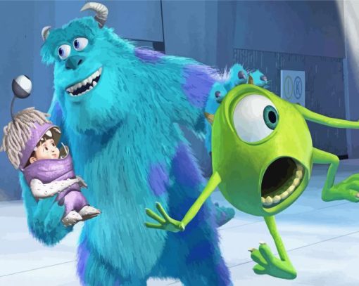 Mike And Sulley paint by numbers