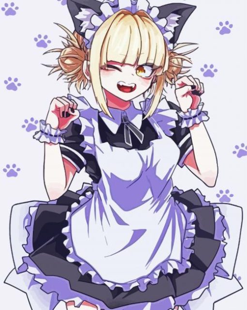 Cute Himiko Toga paint by numbers