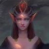 Fantasy Elf Lady paint by numbers