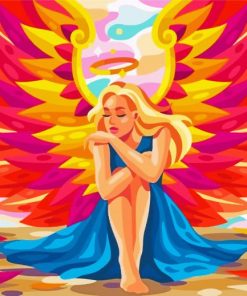Aesthetic Fairy Angel paint by numbers
