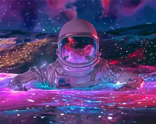 Floating In Space paint by numbers
