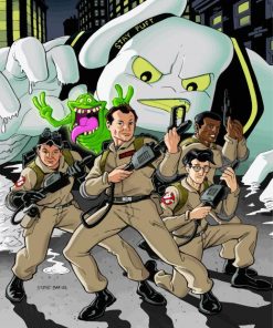 The Real Ghostbusters Animated Series paint by numbers