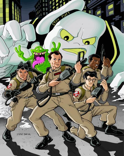The Real Ghostbusters Animated Series - Paint By Numbers - Canvas Paint by  numbers