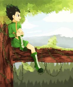 Gon Freecss On Tree paint by numbers