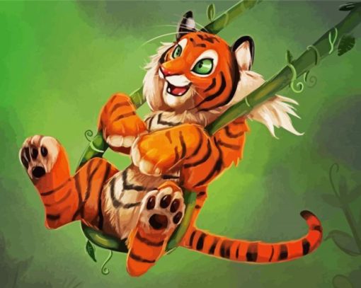 Happy Tiger paint by numbers