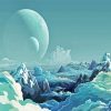 Aesthetic Iceberg Planet paint by numbers