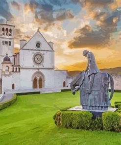 The Basilica Of Saint Francis Of Assisi paint by numbers