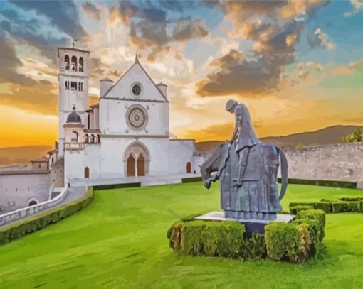 The Basilica Of Saint Francis Of Assisi paint by numbers