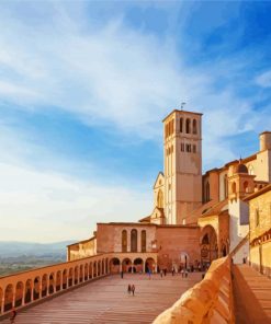 Aesthetic Basilica Of Saint Francis Of Assisi paint by numbers
