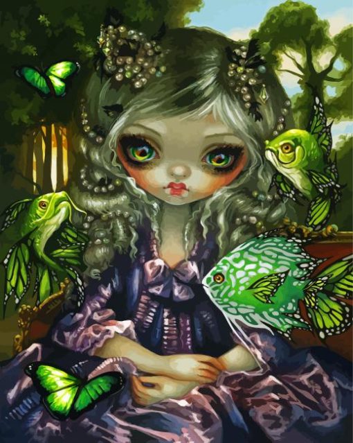 Jasmine Becket Griffith Fish paint by numbers