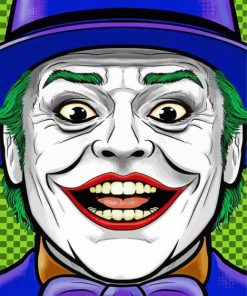 Joker Face Illustration paint by numbers