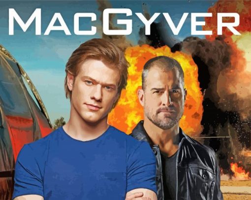 MacGyver Movie paint by numbers