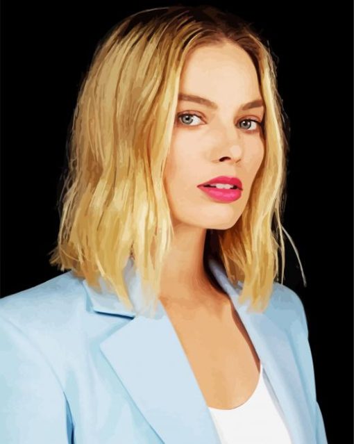 The Beautiful Margot Robbie Paint By Numbers - Canvas Paint by numbers