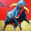 Matador Bull Animal paint by numbers