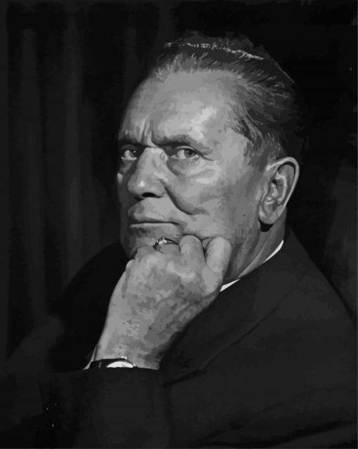 Black And White Josip Broz Tito paint by numbers