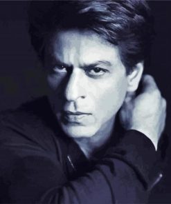 Monochrome Shahrukh Khan paint by numbers