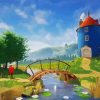 Moomin World paint by numbers
