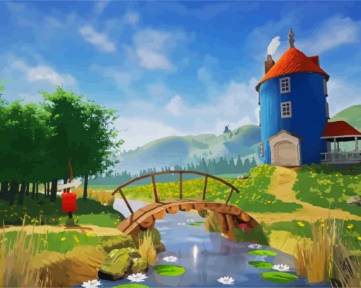 Moomin World paint by numbers