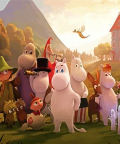 Moominvalley Characters paintt by numbers