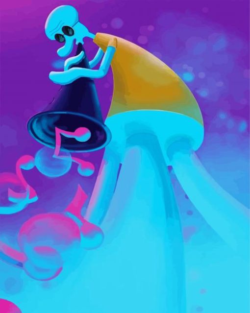 Musician Squidward Paint by numbers