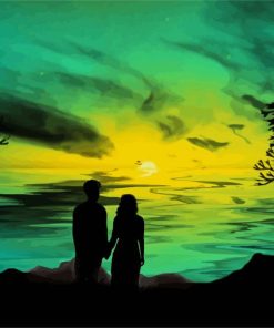 Adorable Romantic Couple paint by numbers