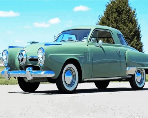 Old Studebaker Car paint by numbers