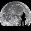 Photographer Full Moon Silhouette paint by numbers