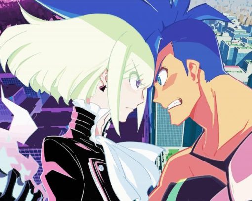 Promare Characters paint by numbers