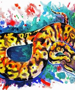 Python Snake Reptile paint by numbers