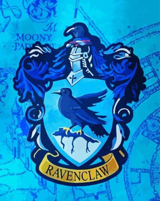 Blue Ravenclaw Logo paint by numbers