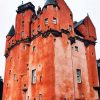 Red Craigievar Castle paint by numbers