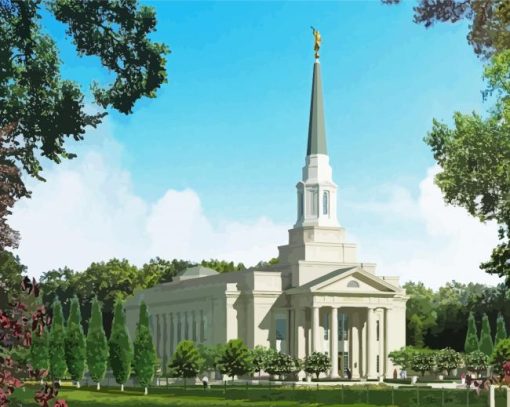 Richmond Temple paint by numbers
