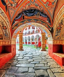 The Monastery Of Saint Ivan Of Rila paint by numbers