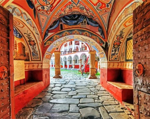 The Monastery Of Saint Ivan Of Rila paint by numbers