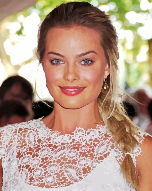 Margot Robbie Actress paint by numbers