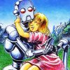 Robot Hugging Human paint by numbers