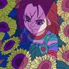 Chucky And Sunflowers paint by numbers