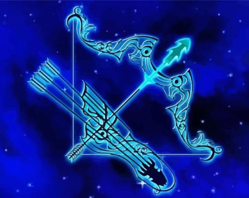 Sagittarius Sign paint by numbers