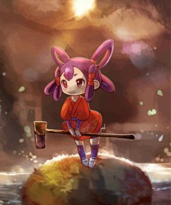 Sakuna Of Rice And Ruin Character paint by numbers