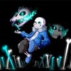 Sans Video Game paint by numbers