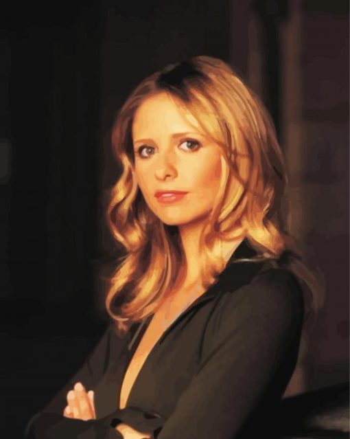 Sarah Michelle Gellar Actress paint by numbers