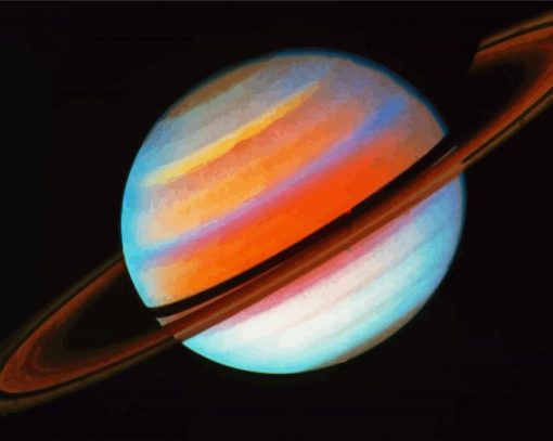 Saturn Planet paint by numbers